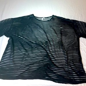 Torrid plus size poolside cover up. Black. 22.